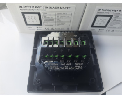 Терморегулятор IN-THERM PWT 029 BLACK MATTE (з Wi-Fi)
